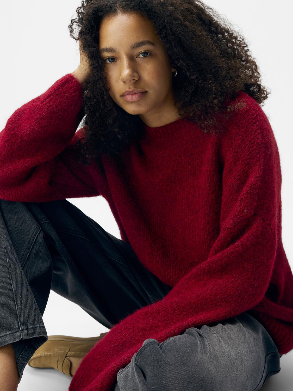 OBJSAGGIA Pullover - Karanda Red - VERO MODA & VILA Bergvik